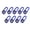 Dark blue, variant on 1. 9pcs Multifunctional Carabiner Keychain for Outdoor Hiking Camping, Portable Navigation Tool for Teens Adults