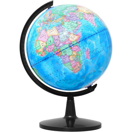 BSHAPPLUS® 13'' World Globe,Globe for Kids,World Globe with stand,World Globes for Adults,Blue