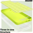 thumbnail image 5 of for Samsung Galaxy S23 Phone Case Liquid Silicone, Neon Green Fluorescent Bright Solid Color, Cute Thin Slim Soft Rubber TPU Plain Smooth Gel Matte Protective Cover for Women Girl Grip, Lime, 5 of 14