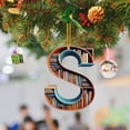thumbnail image 1 of 2D Acrylic Christmas Cute Double Print Pendant for Bookshelf with English Letter Modeling, 1 of 6