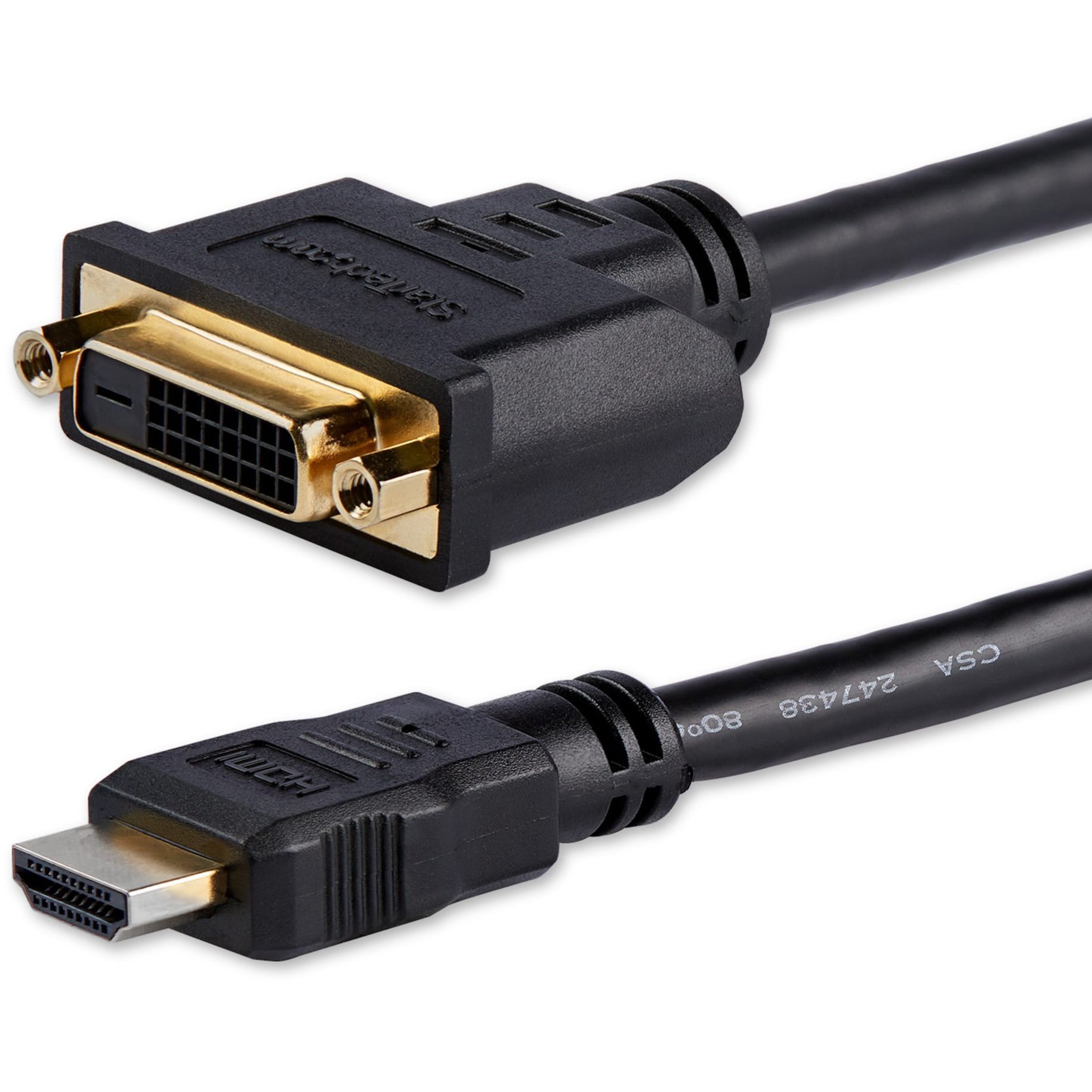 StarTech Accessory HDDVIMF8IN 8inch HDMI to DVI-D Video Cable Adapter Famale/Male Retail
