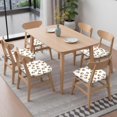 thumbnail image 6 of White Cow Head Hat Pattern Seat Covers for Dining Room Chairs Set Of 4,Stretch Printed Washable Chair Seat Cover with Elastic Ties and Button,Removable Waterproof Couch Cushion Covers, 6 of 6