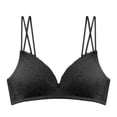 thumbnail image 3 of Sujetador de mujer Hollow Sexy Bralette Ropa interior inalámbrica transpirable, Negro, 38 / 85AB Sweethay AP001128-16, 3 of 7