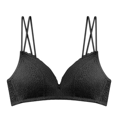 

ELENXS Women Bra Hollow Sexy Bralette Breathable Wireless Underwear