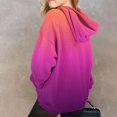 thumbnail image 6 of TQWQT Girls Zip Up Hoodie Gradient Print Long Sleeve Pullover Jacket Kids Oversized Sweatshirt Colorful Tie Dye Outerwear Fall Winter Casual Coat Youth Fashion Streetwear Red 12-13 Years, 6 of 6