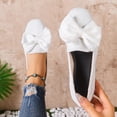 thumbnail image 6 of SuTry Women's Round Toe Flats Bow Decor Slip On Soft Sole Comfortable Casual Walking Shoes(41), 6 of 9