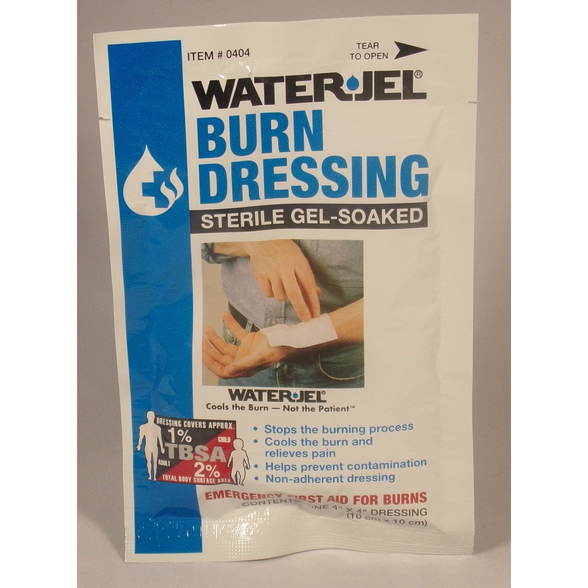 Water-Jel Sterile Burn Dressing, 4" x 4", 1/Each