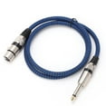 thumbnail image 4 of Cable de audio 6,5 TS a hembra 6,35, micrófono XLR, guitarra, cobre sin oxígeno para mezclador (1m 3,3 pies), 4 of 12