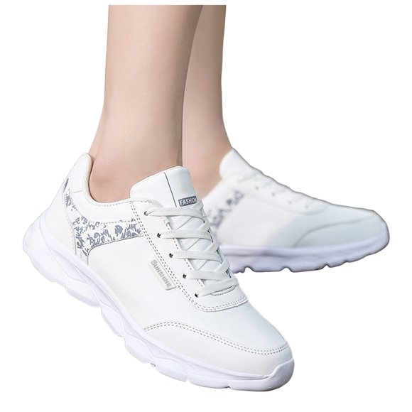 Women's Running Tennis Walking Shoes Casual Soft Leather Waterproof Nursing Work Fashion Sneakers Winter Fall