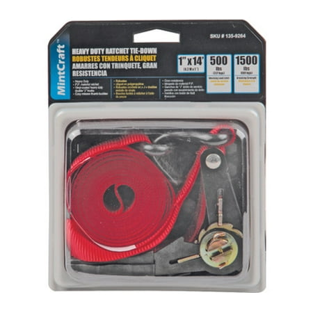 

ProSource FH64057 Mintcraft Ratchet Tie Down 500 Pound 14 Foot