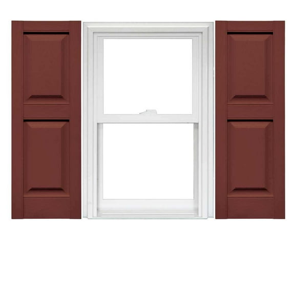 Mid America Vinyl Raised Panel Window Shutters (1 Pair)