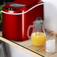 thumbnail image 3 of Costway Máquina de Hacer Hielo 12 Kg / 24 H Tanque del Agua de 2,2 L con Cuchara y Cesta Portátil para Casa Bar Rojo 25 x 36 x 32,5 cm, 3 of 6