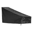 thumbnail image 1 of Cubierta para cortadora de césped Uxcell, 75"L x 19"W x 39"H, cubierta impermeable para exteriores, negra, 1 of 5