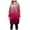 Red, variant on Long Hoodies for Women 2025 Fall Winter Long Sleeve Zip Up Gradient Hooded Sweatshirt with Pockets Jacket Coat