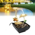 thumbnail image 4 of Indoor Desk Water Fountain, Silent  Tabletop Waterfall Fountain Circulating Flowing Water  for Home, 4 of 7