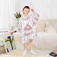 thumbnail image 6 of Wearable Blanket with Sleeves and Pocket Oversized Hooded Sweatshirt 3-14 YR Cute Birthday Cake L, 6 of 7