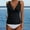 Black, variant on MKLEKYY Swimming Suits for Women Women's Two Piece Bikini Swimsuit Sexy Neck Swimwear with High Waist Bottoms