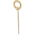 thumbnail image 2 of 14k Yellow Gold Medium Script Letter P Initial Charm, 2 of 6