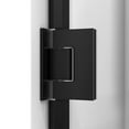 thumbnail image 6 of DreamLine Unidoor Madrid 58-58 1/2 in. W x 72 in. H Frameless Hinged Shower Door in Satin Black, 6 of 7