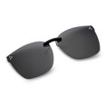 thumbnail image 1 of Clip On Sunglasses Rimless Clips Onto Nearsighted Glasses for Men Women, 1 of 5