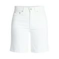 thumbnail image 6 of Time and Tru Women's High Rise Denim Bermuda Shorts, 9" Inseam, Sizes 0-20, 6 of 6