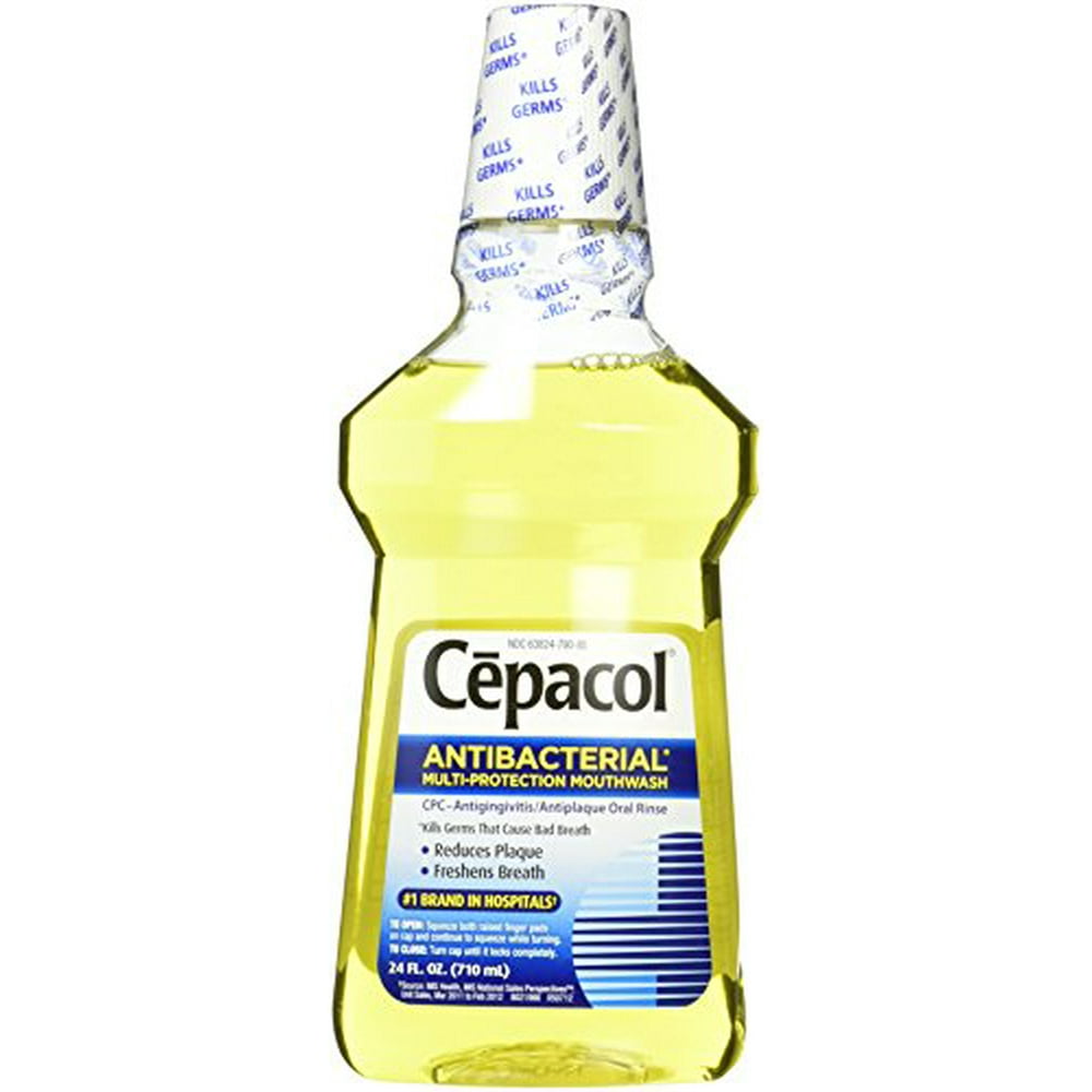 Cepacol Antibacterial MultiProtection Mouthwash, Gold, 24 Ounce (Pack