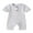 White, variant on wybzd Newborn Baby Boy Girl Summer Clothes Ribbed Knitted Short Sleeve Romper Jumpsuit Bodysuit Overalls Shorts White 9-12 Months