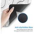 thumbnail image 6 of White Topographic Contour Gaming Mouse Pad 31.5x11.8 XL Minimalist Cool Design Extended Mousepad Large Keyboard Mouse Mat Desk Pad with Non-Slip Rubber Base Stitched Edges for Home Office Game, 6 of 6