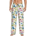 thumbnail image 2 of Kdxio Cute Dinosaur Print Men's Sleep Pajama Pant Lounge Pants with Pockets, 2 of 8