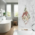 thumbnail image 2 of Yayeee 100% Cotton Hand Towels for Bathroom 16" x 28" Soft Absorbent Kitchen Towel, Christmas Poinsettia, 2 of 7