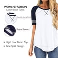 thumbnail image 5 of SHIBEVER T Shirts for Women Tops Short Sleeve Summer Fashion Loose Fit Tunic Tops Dressy Crewneck Ladies Blouses Tops Pink, 5 of 5