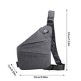thumbnail image 2 of Travel Bag for Women Men, The Slim Carry Sling Bag, Personal Flex Travel Purses Crossbody Bags Multi Pocket Right Shoulder Bag Nylon Chest Bag Lightweight Large Capacity CrossbodyCasual Bag, 2 of 2