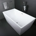 thumbnail image 5 of DAX Acrylic Square Freestanding Bathtub, White, 5 of 5
