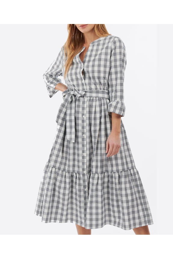 Womens Seamills Dress Navy Check 14