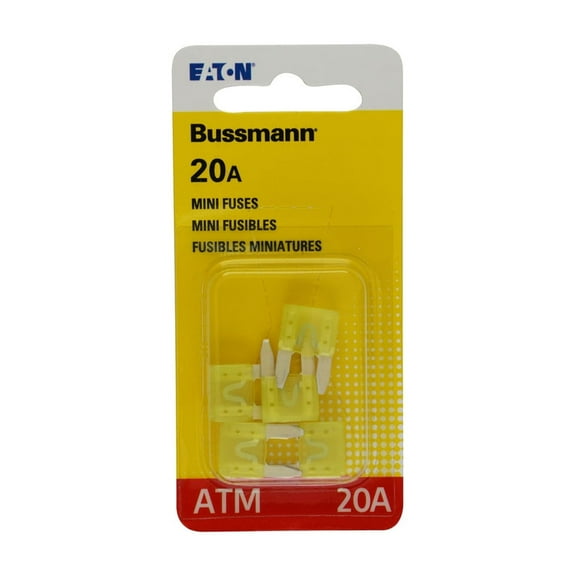 Cooper Bussmann Bp/atm-20-rp Atm Mini Automotive Fuse, 20 Amp, Yellow (Pack of 14)