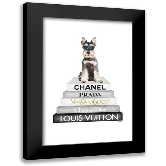 Amanda Greenwood 11x14 Black Modern Framed Museum Art Print Titled - Schnauzer Bookstack