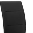 thumbnail image 2 of Miya Side Dining Chair Set of 2- Black Faux Leather- Sleek Metal Legs, 2 of 6
