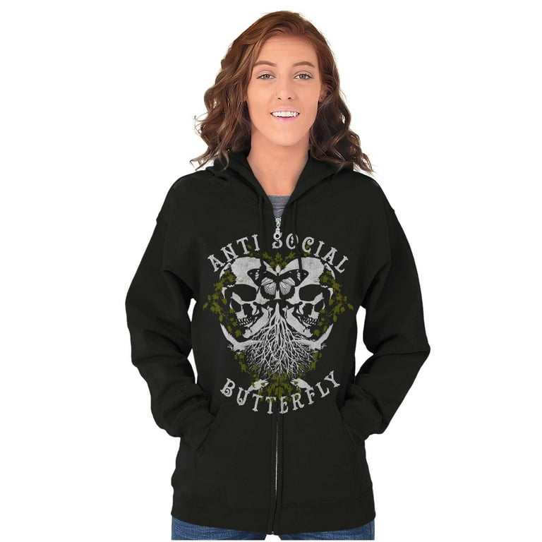 Butterfly skull hotsell hoodie