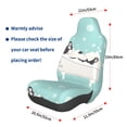 thumbnail image 2 of Lsque French Bulldog Taking a Bath Pattern Car Seat Covers for Front Seats , Waterproof Seat Covers for Cars, Sporty Front Seat Covers,Car Seat Cover Protector Front Seats, 2 of 5