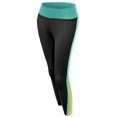 thumbnail image 1 of FashionOutfit Women's Back Color Contrast 3/4 Capri Skinny Workout Yoga Pants, 1 of 3