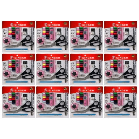 Singer Sewing Kit Beginner 130 Piece, 12 Pack