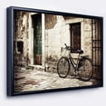 thumbnail image 1 of Designart - Bicycle with Shopping Bag - Landscape Photo Framed Canvas Art Print, 1 of 4