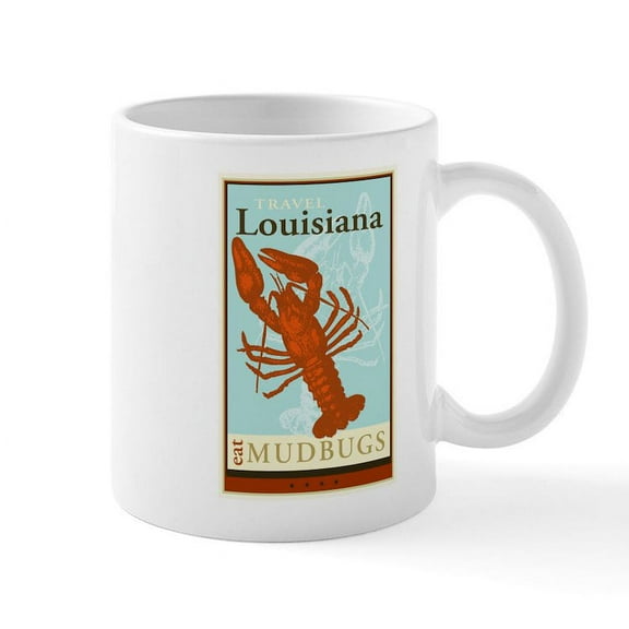 CafePress - Travel Louisiana Mug - 11 oz Ceramic Mug - Novelty Coffee Tea Cup