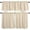 Cream, variant on Turmeric Yellow Kitchen Curtains Set, Tier Curtain 24 Inches Length, Retro Fall Rustic Simple Solid Color Window Treatment Valance and Tiers Set Decor for Living Room/Bedroom