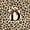Brown D, variant on Feelyou Leopard Print Letter T Twin Quilt Set for Girls, Beige Black Cheetah Bow Twin Coverlet Set, 2pcs