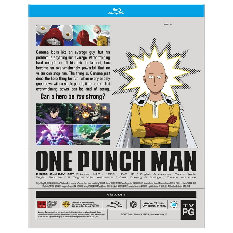 One-Punch Man Season 1 Limited Edition Blu-ray/DVD