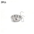 thumbnail image 2 of Hanging Dog Crate Bowls 3 Pack, Stainless Steel No Spill Pet Feeder with Adjustable Clip, Anti-Tip Food and Water Dish for Cats and Dogs, 2 of 7