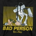 thumbnail image 2 of Rick and Morty Bad Person Unisex Adult Pull-Over Hoodie, Bad Person, Medium, 2 of 5