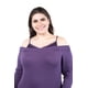 thumbnail image 4 of Blusa diseño doble prenda Roman Fashion Tallas Extras 1130 Morado violeta oscuro 38, 4 of 5