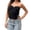 Black, variant on Women Mesh Corset Top Strapless Back Zip Up Boned Bustier Tops Y2k Going Out Tube Bandeau Tops Size: M Yellow